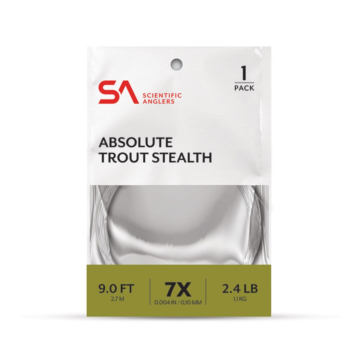 Scientific Anglers Absolute Trout Stealth 7.5' Leader 1 Pack